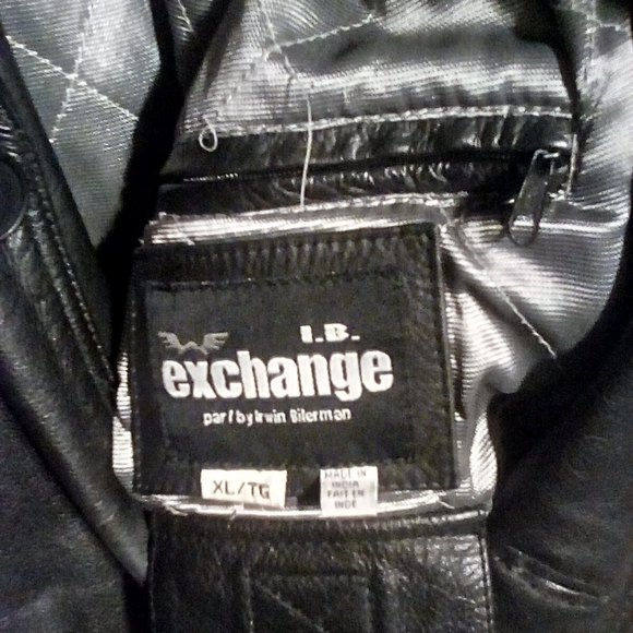 Genuine leather jacket Irwin bilerman By exchange,Brand - Picture 3 of 10